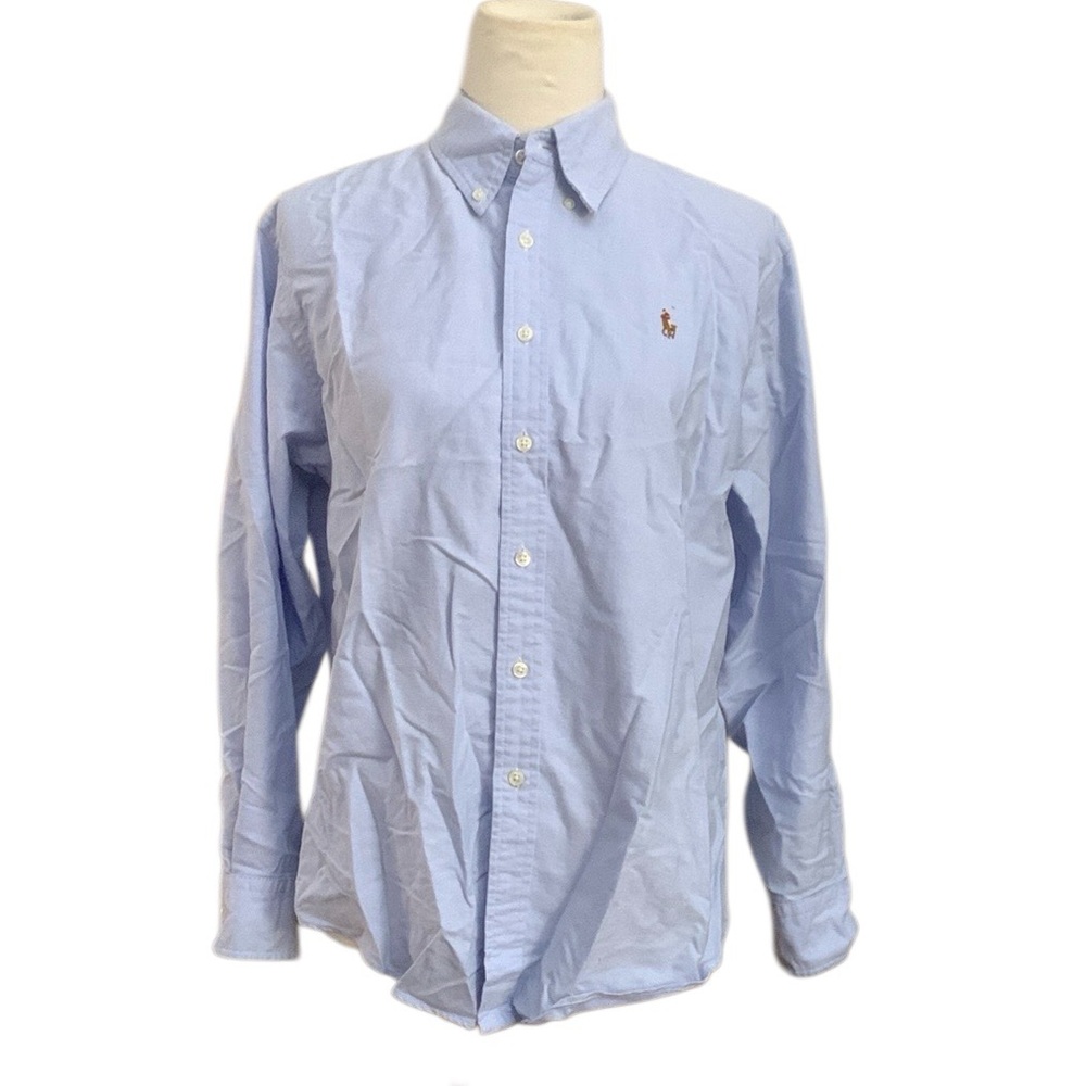 Ralph Lauren Polo long sleeve cotton oxford shirt girl size 16